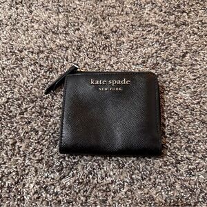 Kate Spade Black Zip-Around Wallet